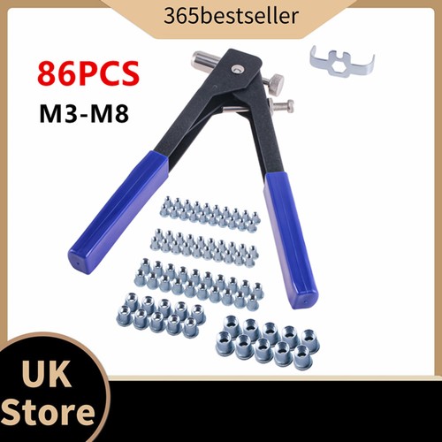 86pcs threaded nut riveter gun - 86pcs,