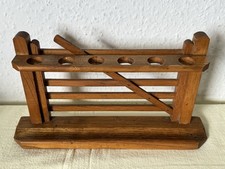 Vintage Wooden Pipe Rack Stand