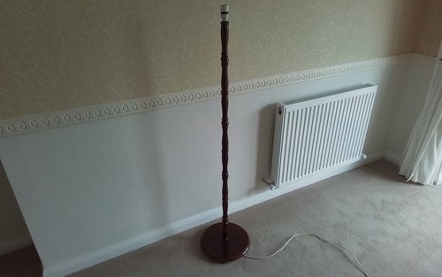 Vintage turned wood - turned, floor