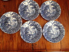 5 Vintage Myott Blue & White