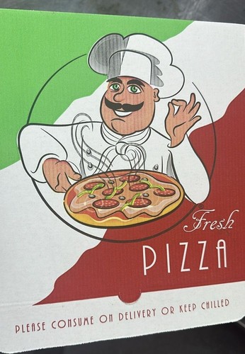 New fresh high - (pizza, boxes)