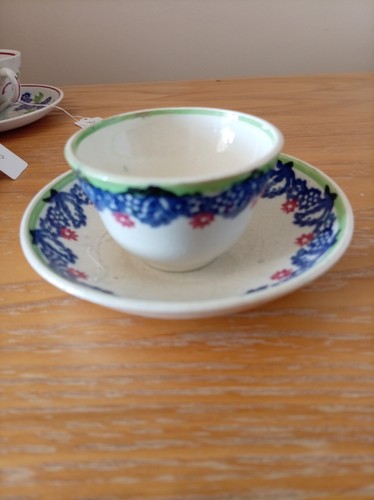 Antique spongeware tea - antique,