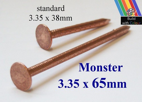 Very large copper nails - very, 3