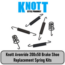 KNOTT 520077 Style 200x50 203x40 single Axle Trailer Brake Shoe Spring Kit