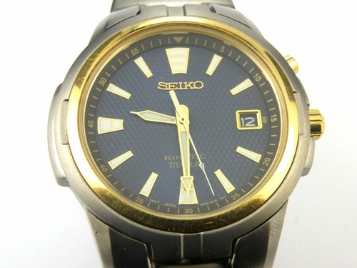 Mens seiko kinetic titanium - mens,