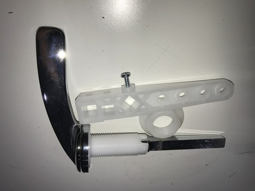 Toilet cistern flush - , lever-