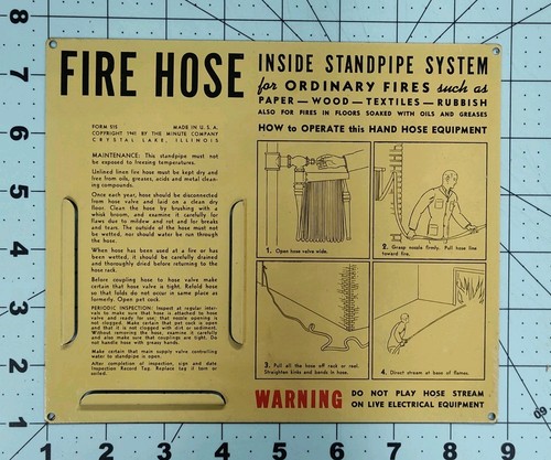 1941 minute company fire hose - minute,