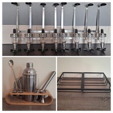 Wall Mounted Optics Bottle Rack Spirit Measure Dispenser & cocktail accessories