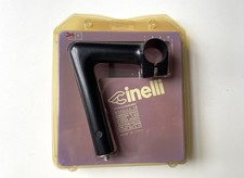 *NOS Vintage 1980s CINELLI 1A black anodized head stem - 95mm*