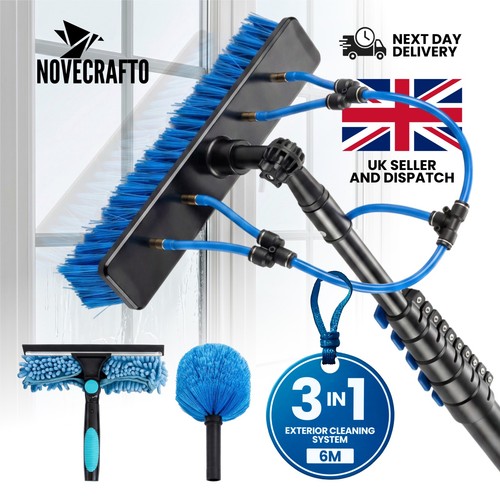 Water fed window cleaning pole - cleaning,