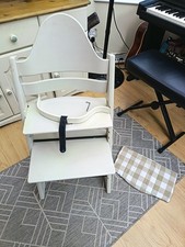 Stokke Tripp Trapp Highchair with Wooden Baby Set. Painted.