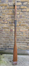 (B) VINTAGE  WOODEN BOAT  OAR