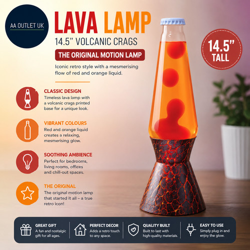 Lava lamp 5in volcanic - lava,