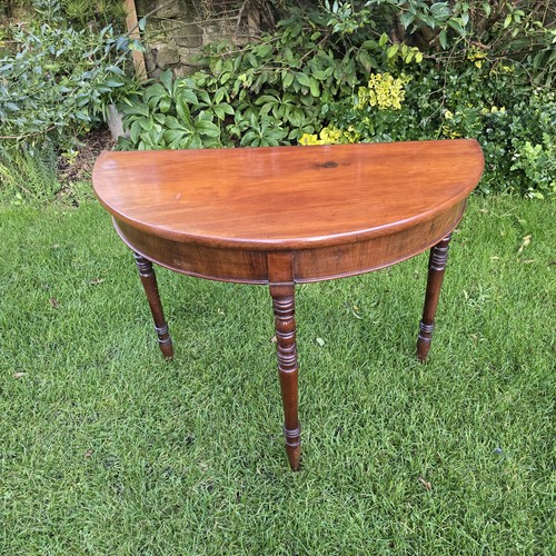 Small antique mahogany demi - small,