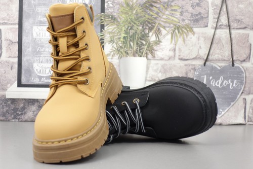 Womens flat low block biker - block,