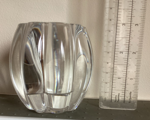Heavy clear crystal tealight - heavy,