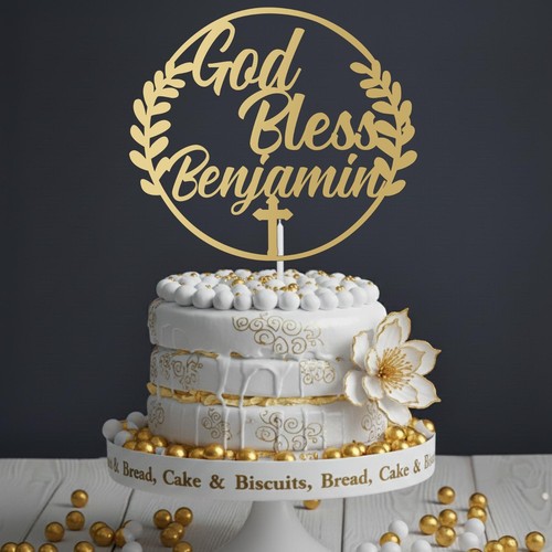 Personalised baby cake topper - personalised,