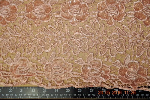 Guipure lace rose pink - guipure,