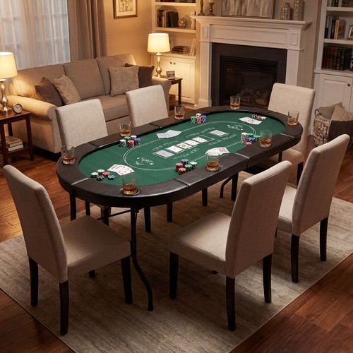 182cm oval foldable - foldable, poker