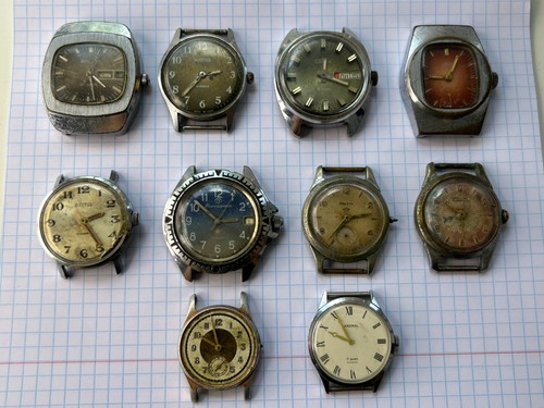 Watches 10pcs ussr for parts - watches,