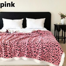 Leopard Print Throw faux