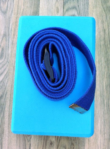 Yoga block and - yoga, strap