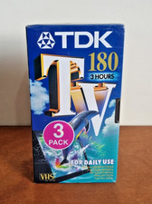 TDK TV 180 VHS Blank Video