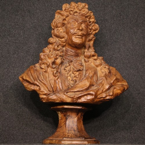 Terracotta sculpture half bust