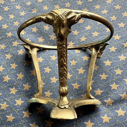 Vintage solid brass plant - brass,