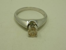 14K White Gold Natural Yellow