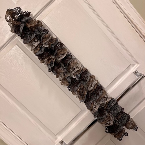 Ruffle sashay scarf - sashay, grey
