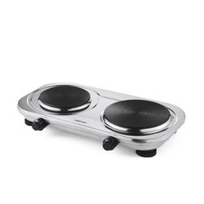 GEEPAS Hot Plate Electric Cooker Double Portable Powerful Table Top Hob 2500W