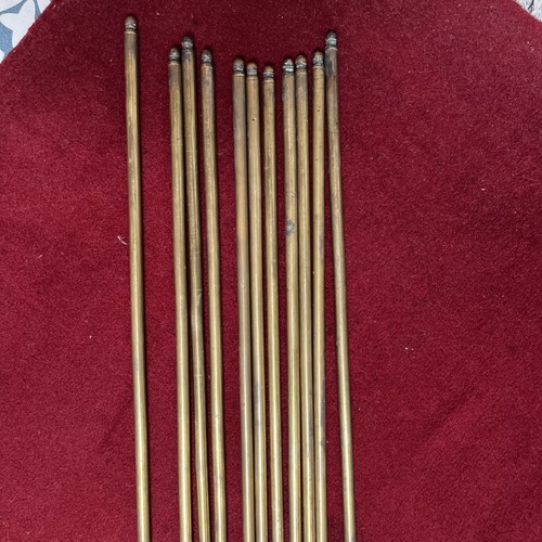 Antique brass stair rods - , set