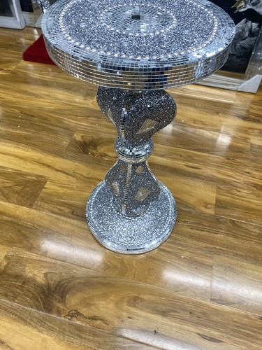 Silver venetian mirrored table - mirrored,