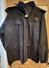 Peter Storm Men’s Large Navy/Black /Pale Blue Waterproof Jacket. Used. Good Cond
