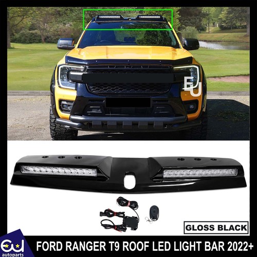 Gloss black led roof light - black,