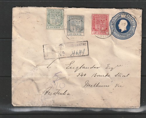 Mauritius very rough - rough, 1923