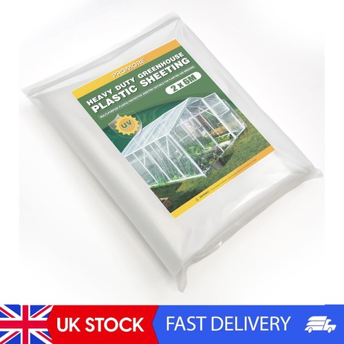 2x6m clear polythene sheeting - clear,