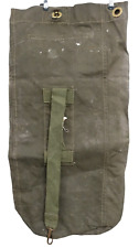Vintage Duffel Kit Bag Genuine Army Issue Deployment Canvas Sack Retro