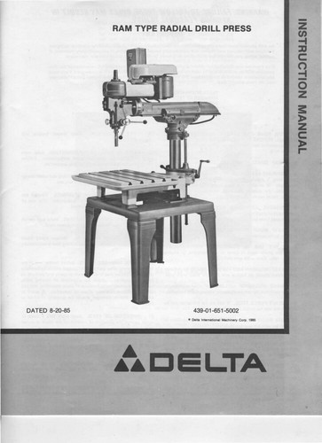 Delta rockwell ram type radial - delta,