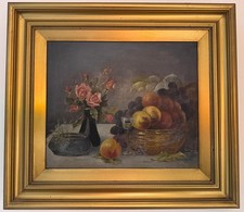 Antique oil painting on canvas