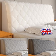 Luxury Bed Headboard Cover Bed Head Slipcover Protector Stretch Elastic 150CM UK