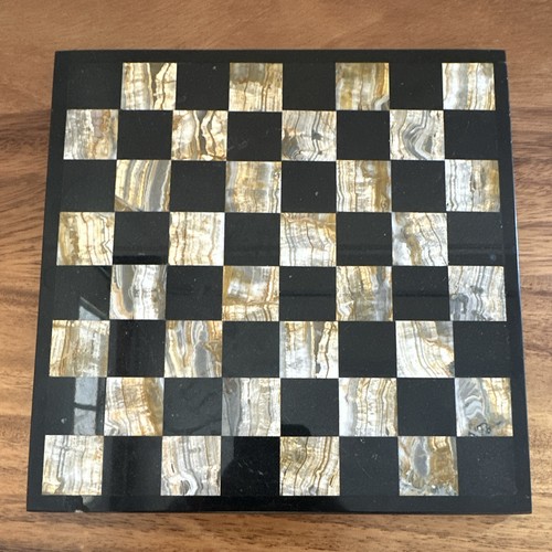 Black stone checkered chess - &,