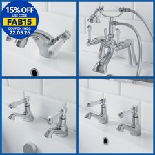 Traditional bathroom chrome - bathroom,