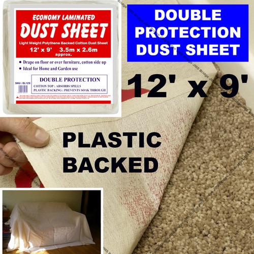 Cotton dust sheet large - sheet,