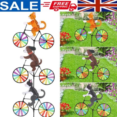 Garden wind spinners cat - cat, dog