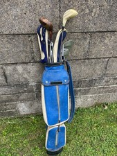 vintage golf clubs and bag