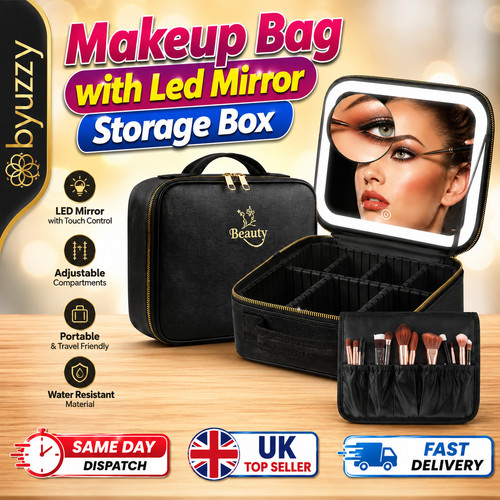 Makeup bag with led - bag,