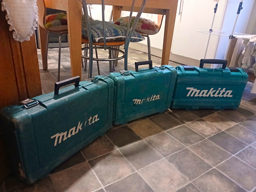 Makita large teal plastic tool - plastic,
