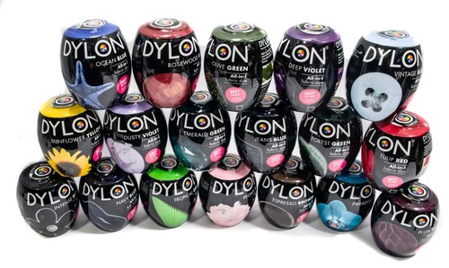 Fabric machine dye - fabric, pods